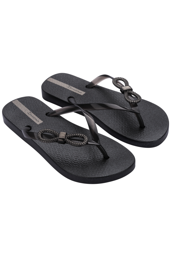 IPANEMA BELLE GLAM FEM BLACK/METALLIC DARK GREY