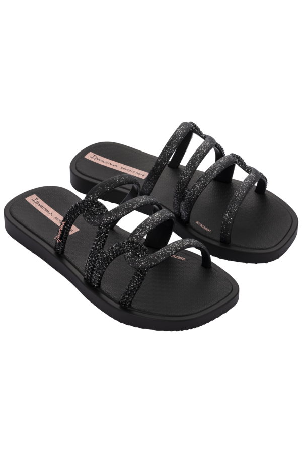 IPANEMA SOLAR MAIS SLIDE KIDS BLACK/GLITTER BLACK V