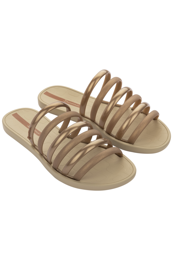 IPANEMA MULTI TIRAS FEM BEIGE/GOLD XI