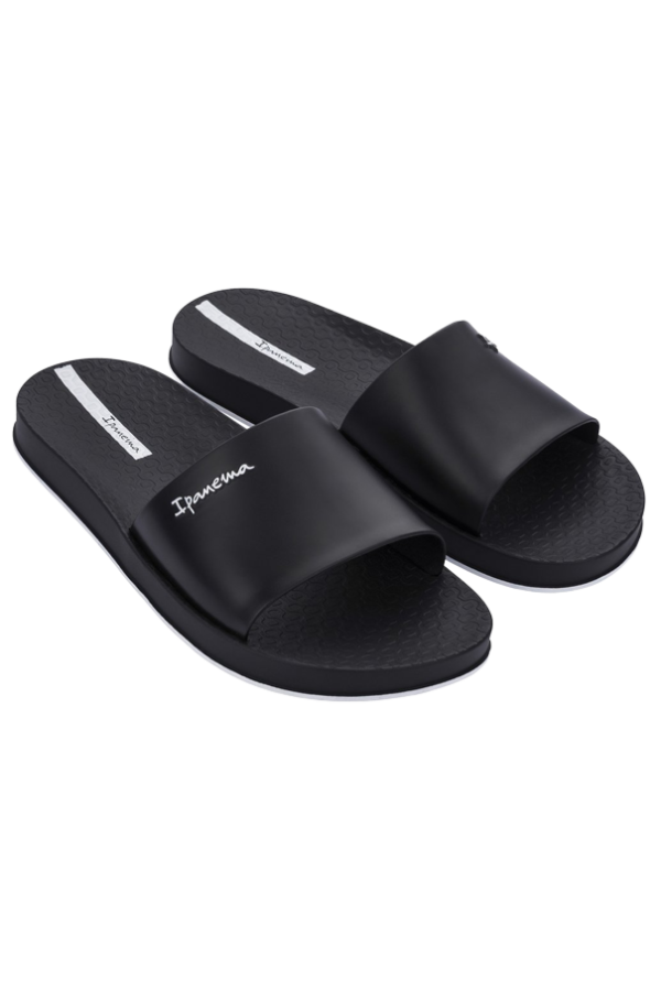 IPANEMA SLIDE UNISEX DARK BLACK/BLACK WHITE