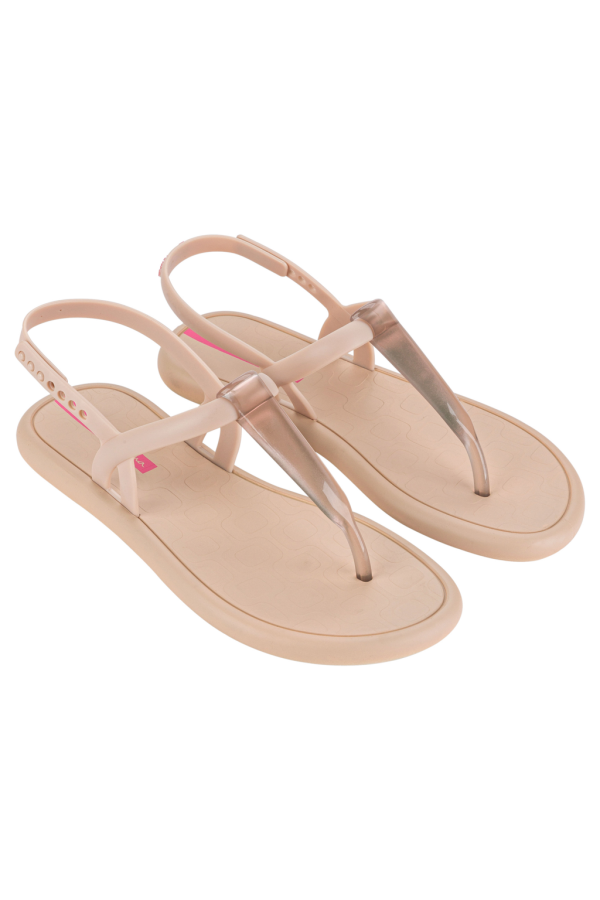 IPANEMA GLOSSY SANDAL BEIGE/BEIGE TRANSP