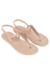 IPANEMA GLOSSY SANDAL BEIGE/BEIGE TRANSP