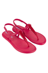 IPANEMA GLOSSY SANDAL RED/TRANSP RED