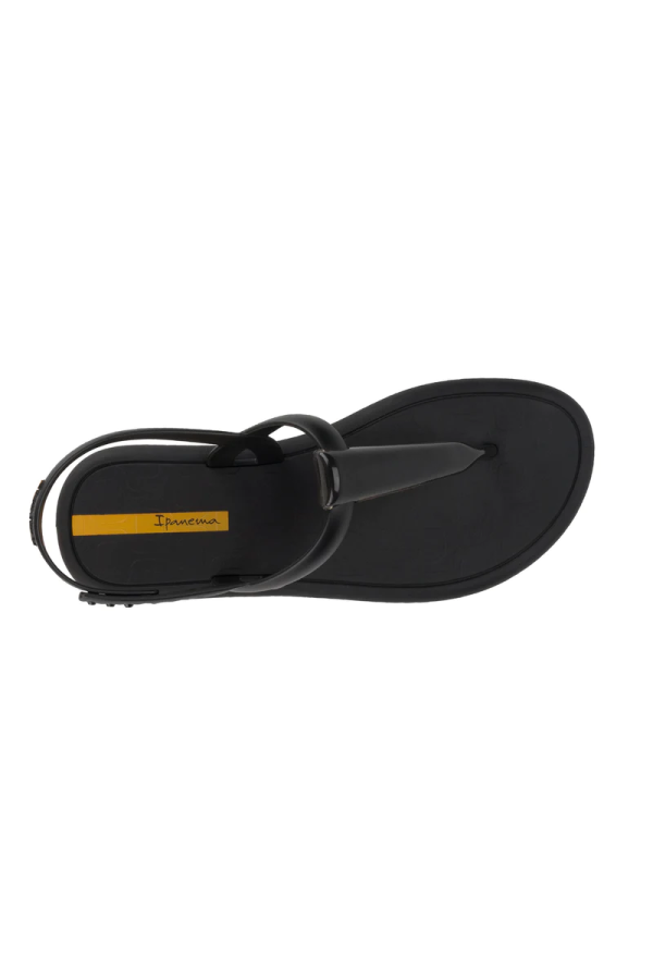 IPANEMA GLOSSY SANDAL BLACK/CLEAR BLACK