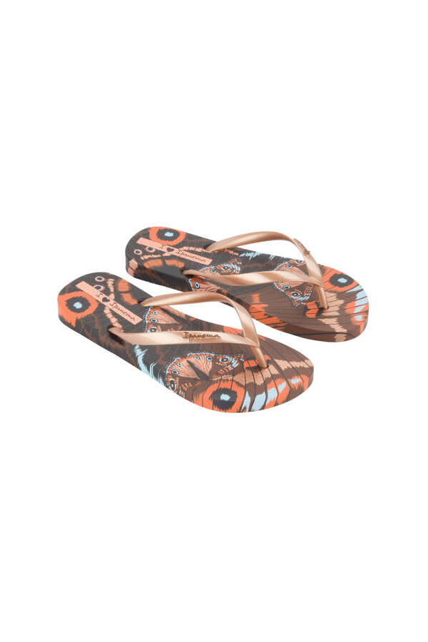 IPANEMA ANIMALE PRINT III FEM BROWN/METALLIC PINK