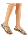 IPANEMA MEU SOL PLATFORM ADULT GREEN/ PINK