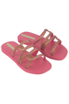 IPANEMA SOLAR GLOW SLIDE KID PINK/GLITTER/GREEN