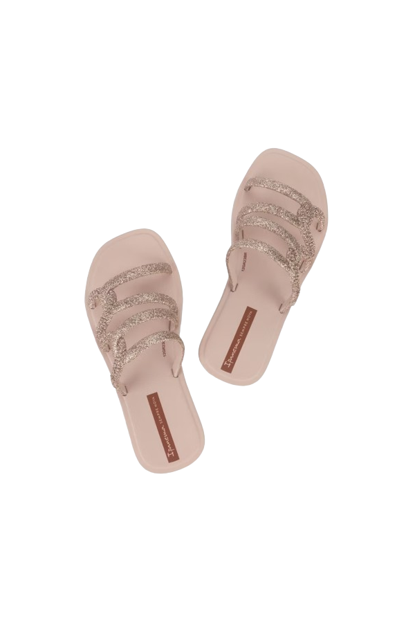 IPANEMA SOLAR GLOW SLIDE KIDS PINK/GLITTER/BROWN TILE