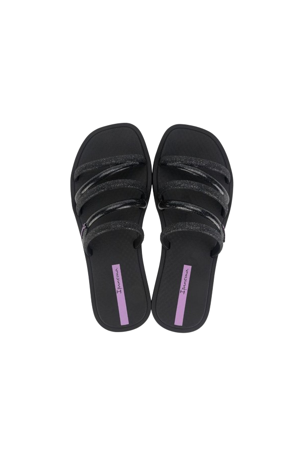 IPANEMA SOLAR SHINE SLIDE AD BLACK/GLITTER BLACK/LILAC