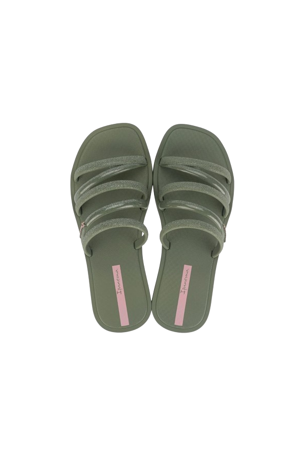 IPANEMA SOLAR SHINE SLIDE AD GREEN/GLITTER GREEN/PINK