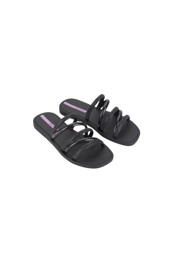 IPANEMA SOLAR SHINE SLIDE AD BLACK/GLITTER BLACK/LILAC