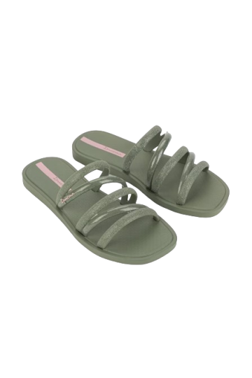 IPANEMA SOLAR SHINE SLIDE AD GREEN/GLITTER GREEN/PINK