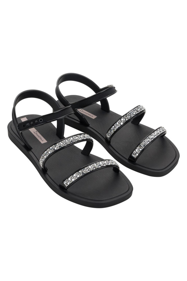 IPANEMA CRISTAL SANDAL AD BLACK/BLACK/SILVER