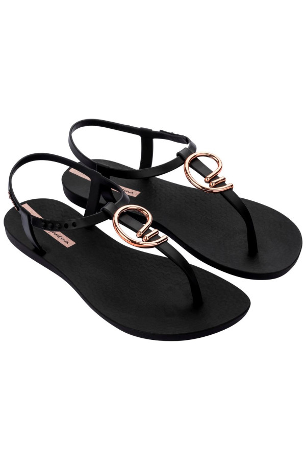 IPANEMA CLASS STYLISH SANDAL BLACK/GOLD/PINK