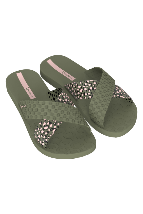 IPANEMA SENSE SLIDE FEM GREEN/GREEN/PINK