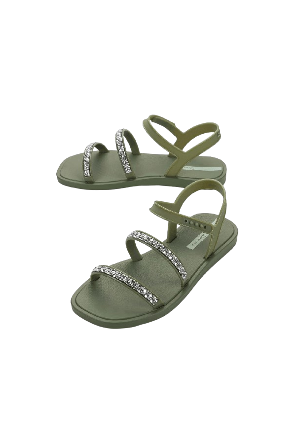 IPANEMA CRISTAL SANDAL AD GREEN/GREEN/SILVER