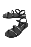 IPANEMA CRISTAL SANDAL AD BLACK/BLACK/SILVER