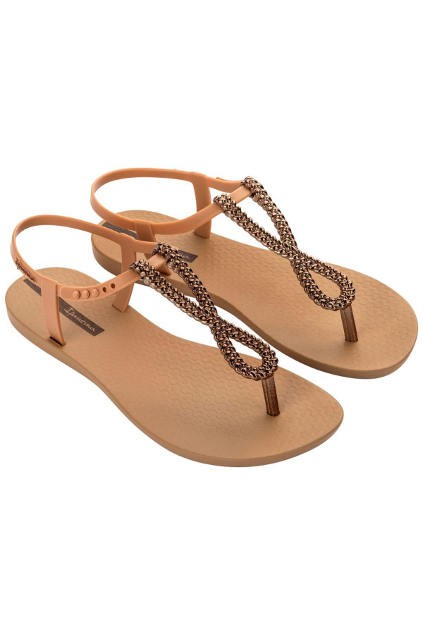 IPANEMA CLASS TWIST SANDAL FEM BEIGE/BROWN