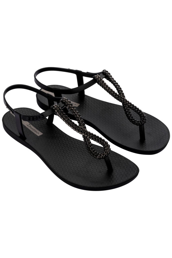 IPANEMA CLASS TWIST SANDAL FEM BLACK/DARK GREY