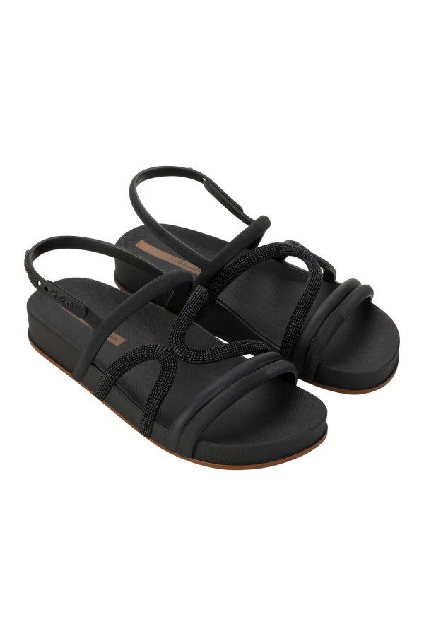 IPANEMA WALK SANDAL FEM BLACK/BLACK/BROWN