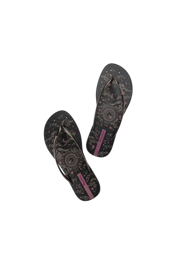 IPANEMA EASSY MAIS FEM BLACK/GLITTER BLACK