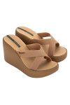 IPANEMA HIGH FASHION II SLIDE BEIGE/GLITTER BEIGE/GREEN