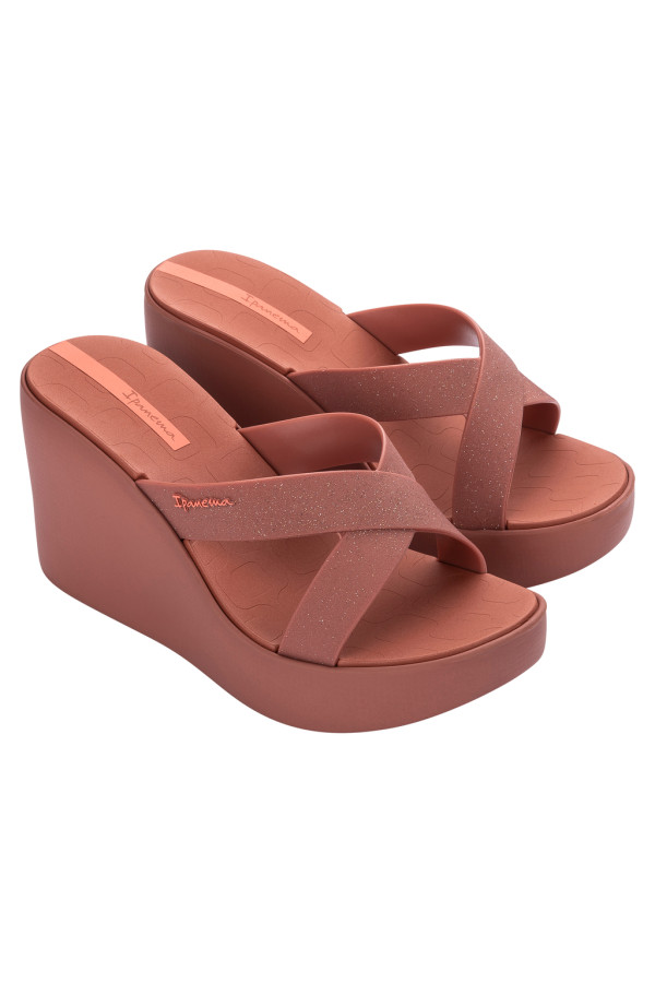 IPANEMA HIGH FASHION II SLIDE PINK/GLITTER PINK/ORANGE