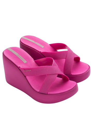 IPANEMA HIGH FASHION II SLIDE PINK/GLITTER PINK/BEIGE