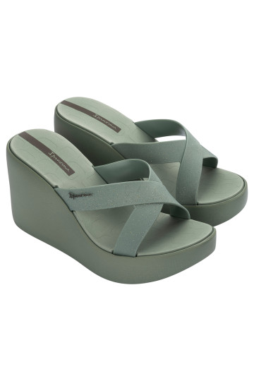 IPANEMA HIGH FASHION II SLIDE GREEN/GLITTER GREEN/GREY